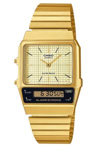 Reloj Casio vintage digital-analógico en tono dorado | AQ-800EG-9AEF