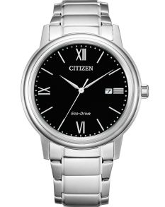 Citizen Eco-Drive reloj de hombre con esfera negra y números romanos | AW1670-82E