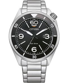 Citizen Eco-Drive reloj de hombre en acero inoxidable con movimiento J810 y bisel giratorio | AW1710-80E