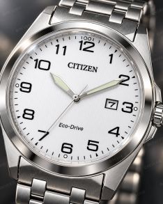 Citizen Eco-Drive clásico reloj de hombre en acero con movimiento E111 y cristal de zafiro | BM7108-81A