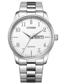 Reloj clásico para hombre Citizen con Eco-Drive y brazalete de acero | BM8550-81A