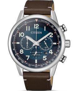 Citizen Eco-Drive reloj de hombre con cronógrafo y correa de cuero | CA4420-13L