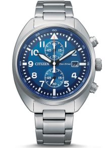 Citizen cronógrafo reloj de hombre con Eco-Drive y esfera azul en acero inoxidable | CA7040-85L
