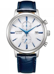 Citizen Eco-Drive cronógrafo en acero con movimiento B642 y esfera blanca | CA7069-16A