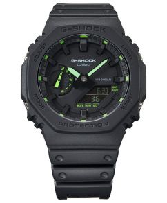 Reloj digital ultra-delgado G-Shock con diseño robusto Carbon Core 200M | GA-2100-1A3ER