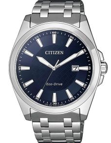 Reloj clásico para hombre Citizen con Eco-Drive y esfera azul en acero inoxidable | BM7108-81L