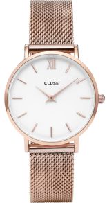 Cluse Minuit Rose White Mesh CW0101203001