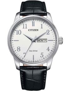 Citizen Eco-Drive reloj de hombre con fecha y correa de cuero | Diseño clásico con Eco-Drive | BM8550-14A