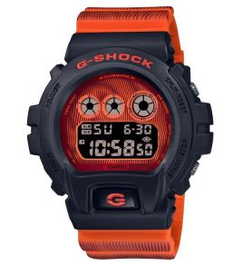 Reloj digital G-Shock naranja Distorsión del Tiempo con diseño de ciencia ficción | DW-6900TD-4ER