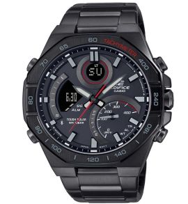 Reloj Edifice Racing Black con cronómetro solar y Bluetooth inspirado en herramientas | ECB-950DC-1AEF