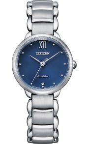 Citizen Eco-Drive reloj de mujer con esfera azul y brazalete de acero | EM0920-86L