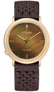 Citizen L Ambiluna reloj de mujer en oro rosa con movimiento E031 y diamante creado en laboratorio | EM1003-48X