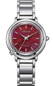 Citizen L Arcly reloj de mujer con esfera de nácar roja y diamantes | EM1090-78X