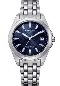 Citizen elegante reloj de mujer con Eco-Drive y esfera azul en acero inoxidable | EO1210-83L