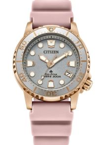Citizen Eco-Drive reloj de buceo para mujer con correa rosa | EO2023-00A