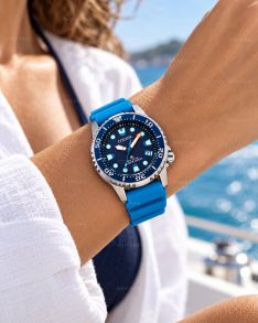 Citizen Promaster Eco-Drive reloj de buceo para mujer con esfera azul | EO2028-06L