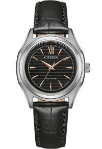 Citizen Eco-Drive reloj de mujer en acero con movimiento J730 y números romanos | FE2110-14E