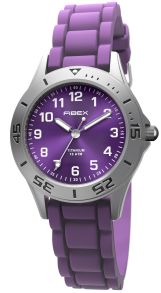 Reloj natación titanio morado antialérgico | FIBEXTIA02