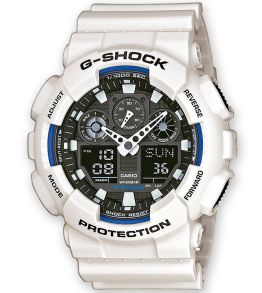 Reloj analógico-digital G-Shock blanco profesional | GA-100B-7AER