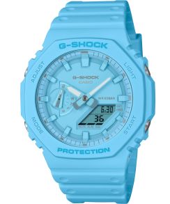 Reloj G-Shock turquesa eco-amigable "Casio" con Carbon Core Guard | GA-2100-2A2ER