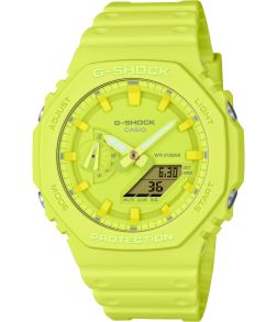 Reloj G-Shock amarillo octagonal con Carbon Core Guard | GA-2100-9A9ER
