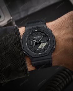Reloj G-Shock militar negro con Carbon Core Guard y correa de Cordura | GA-2100BCE-1AER