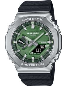 Reloj solar inteligente G-Shock metálico verde conectado eco-consciente con Bluetooth | GBM-2100A-1A3ER