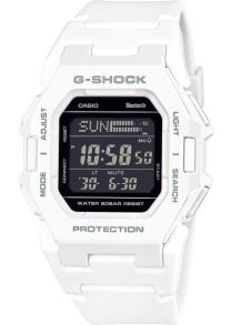 Reloj digital ultra-delgado G-Shock blanco con Bluetooth y contador de pasos | GD-B500-7ER