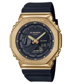 Reloj de buceo G-Shock con bisel dorado, hora mundial y resistencia 200M | GM-2100G-1A9ER