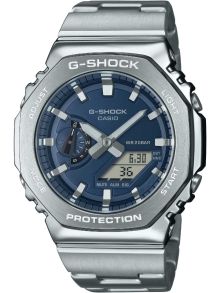 Reloj G-Shock octagonal azul marino metálico con bisel de acero inoxidable | GM-2110D-2BER