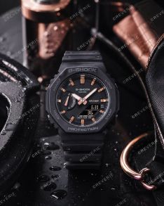 Reloj G-Shock negro delgado con Carbon Core Guard | GMA-S2100-1AER