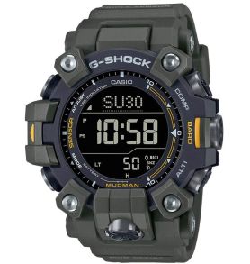 Reloj G-Shock Mudman verde militar con triple sensor solar | GW-9500-3ER