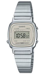Reloj digital mini Casio para damas con pantalla gris vintage | LA670WEA-8AEF