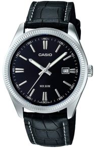 Reloj clásico Casio de vestir con correa de cuero | MTP-1302PL-1AVEF
