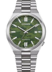 Citizen Tsuyosa reloj automático para hombre con esfera de camuflaje y brazalete de acero | NJ0159-86X