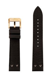 Norqain Freedom 60 Perlon Black Rubber Strap 20mm 20BPR.18Z
