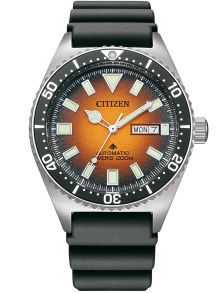 Citizen Promaster Marine automático reloj de buceo | Esfera naranja con día/fecha | NY0120-01Z