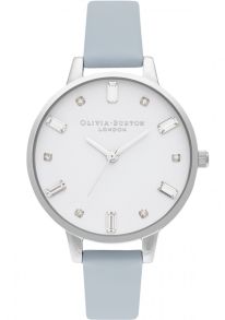 Olivia Burton Bejewelled Vegan Chalk Blue & Silver OB16BJ01