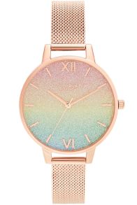 Olivia Burton Rainbow Bezel & Rose Gold OB16RB18
