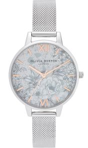 Olivia Burton Terrazzo Florals Rosegold & Silver Mesh OB16TZ06