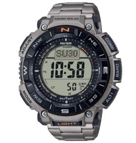 Reloj para exteriores Pro Trek solar de titanio con Triple Sensor | PRG-340T-7ER