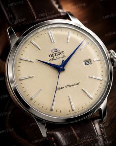 Orient Mens Automatic Ivory Dial Blue Hands 40mm