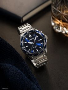 Seiko Mens Kinetic Energy Blue Steel 43mm
