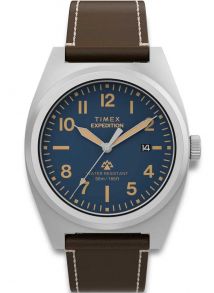 Timex Expedition Leather Blue Dial 39mm
