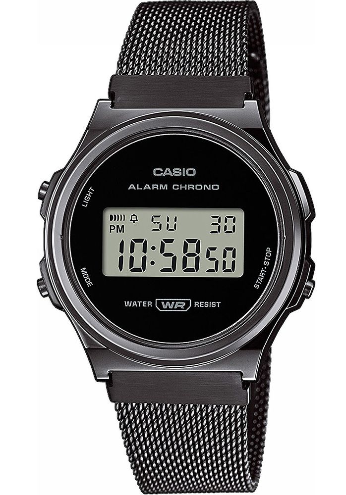 Reloj Casio digital LA670WEM-7EF correa de acero retro