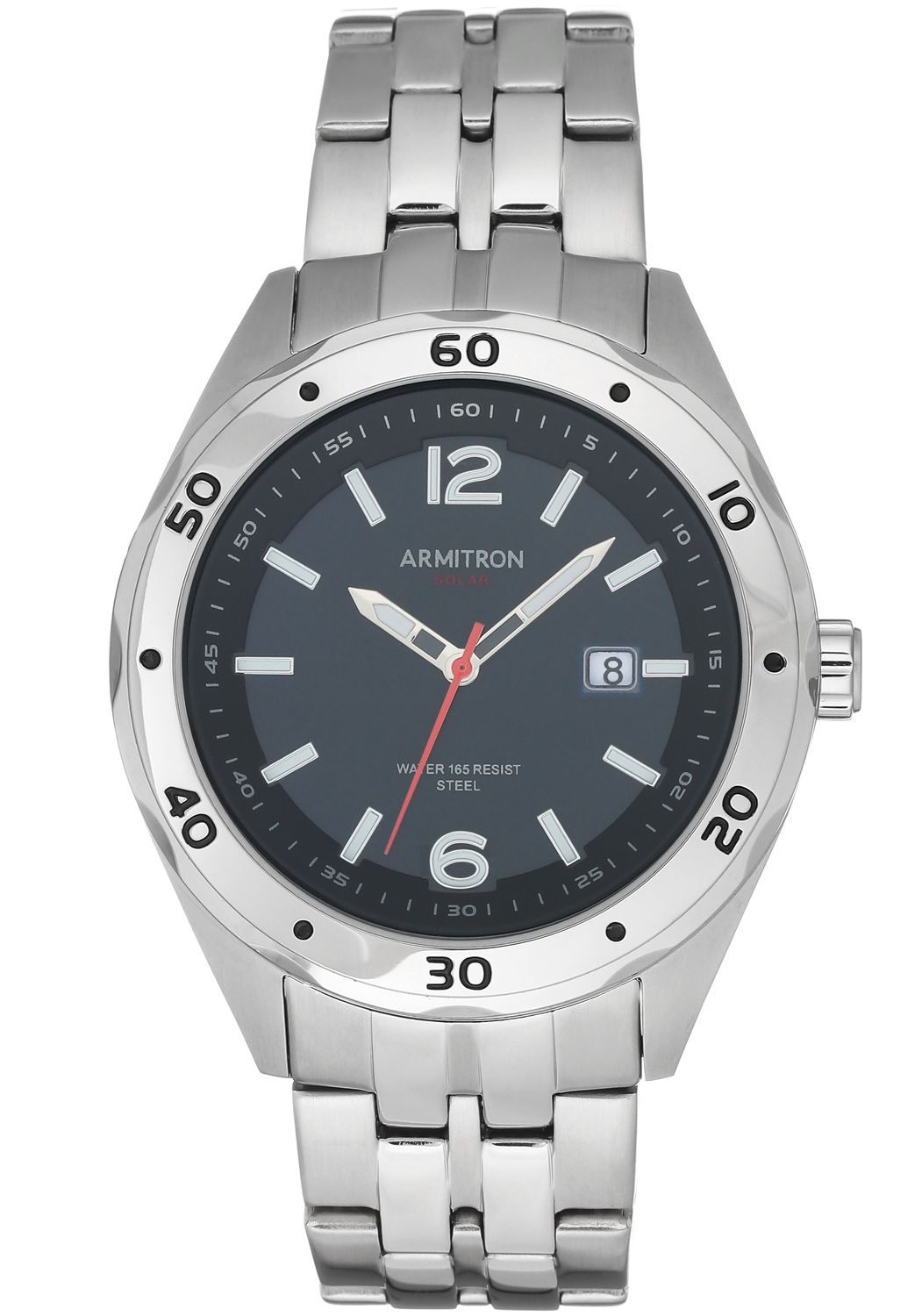 Armitron Mens Solar 20/5253BKSV RIP