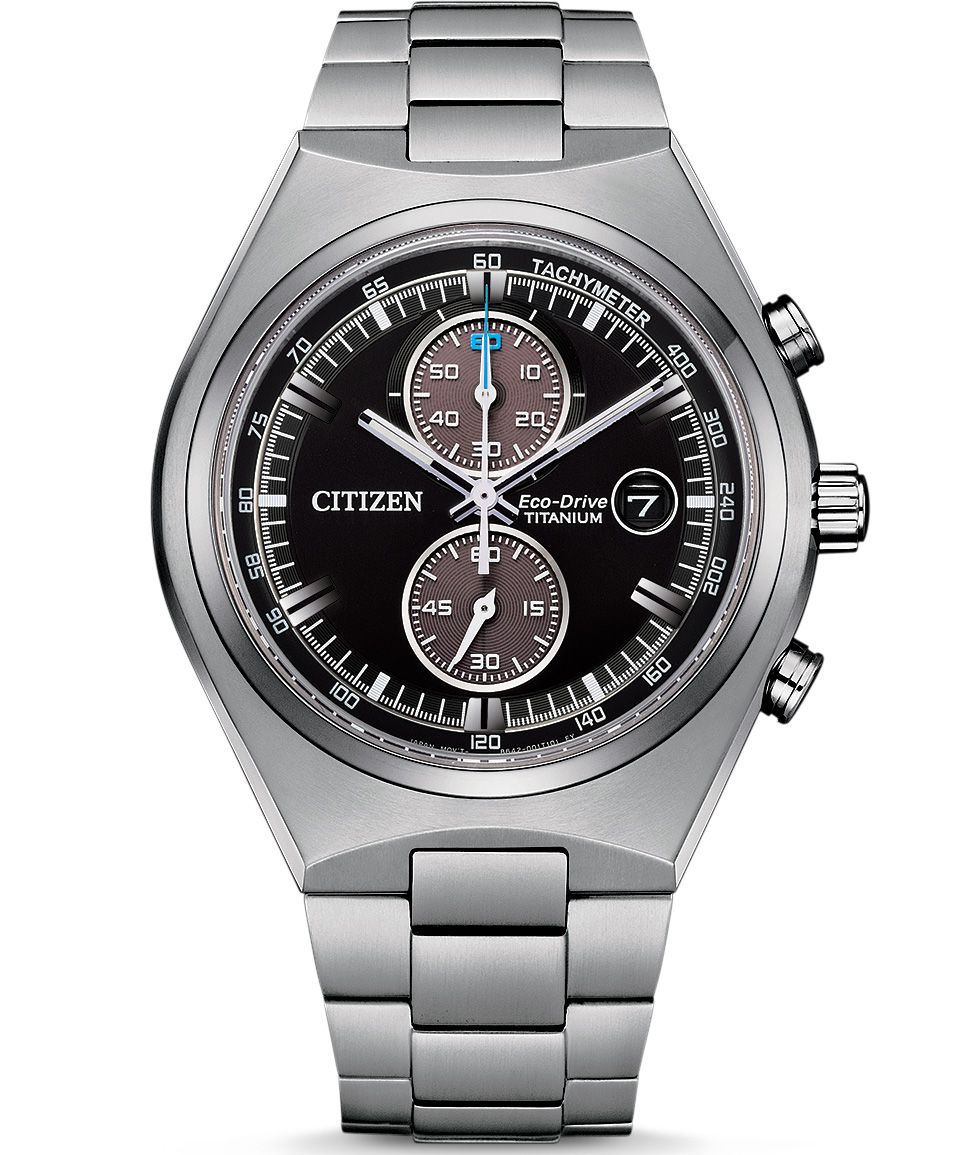 Citizen cronógrafo de titanio Reloj Eco-Drive de super titanio