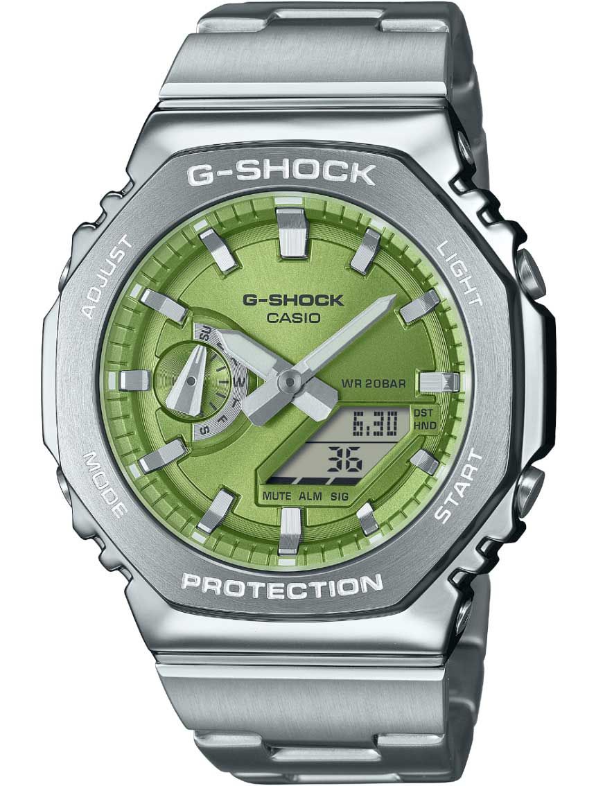 Reloj G-Shock G-Steel verde metálico Bisel octagonal de acero - Main Image