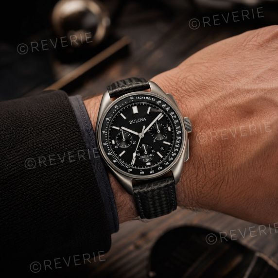 Cronógrafo Bulova lunar pilot - Edición Apollo 15 reloj de cuarzo con historia del alunizaje | 96B251
