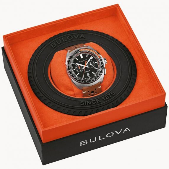 Reloj deportivo para hombre de Bulova con cronógrafo y diseño de carreras - Colección Racer Chronograph | 98B427